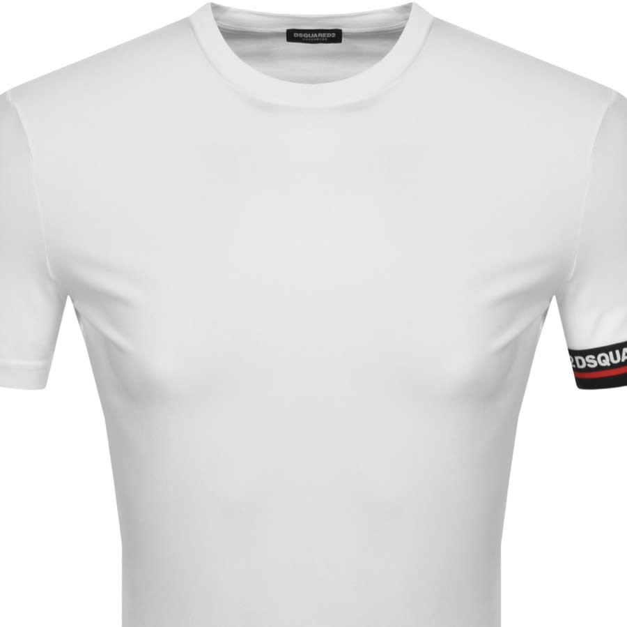 Alternative Image for ProductDSQUARED2 Logo Sleeve Short Sleeved T Shirt White2